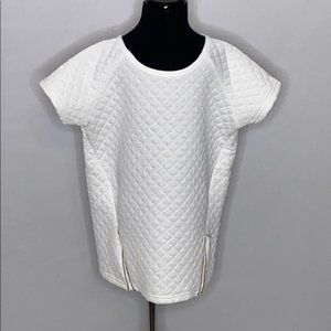 Short Sleeve Quilted Zip…